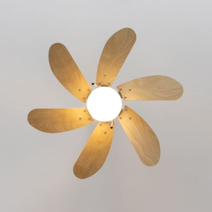 ZEVENTI - Ventilateur de plafond FAMARA 1xE14/60W/230V beige
