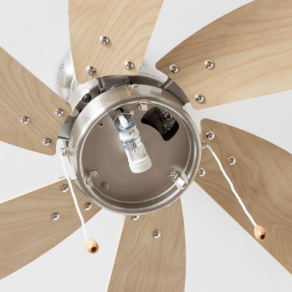ZEVENTI - Ventilateur de plafond FAMARA 1xE14/60W/230V beige