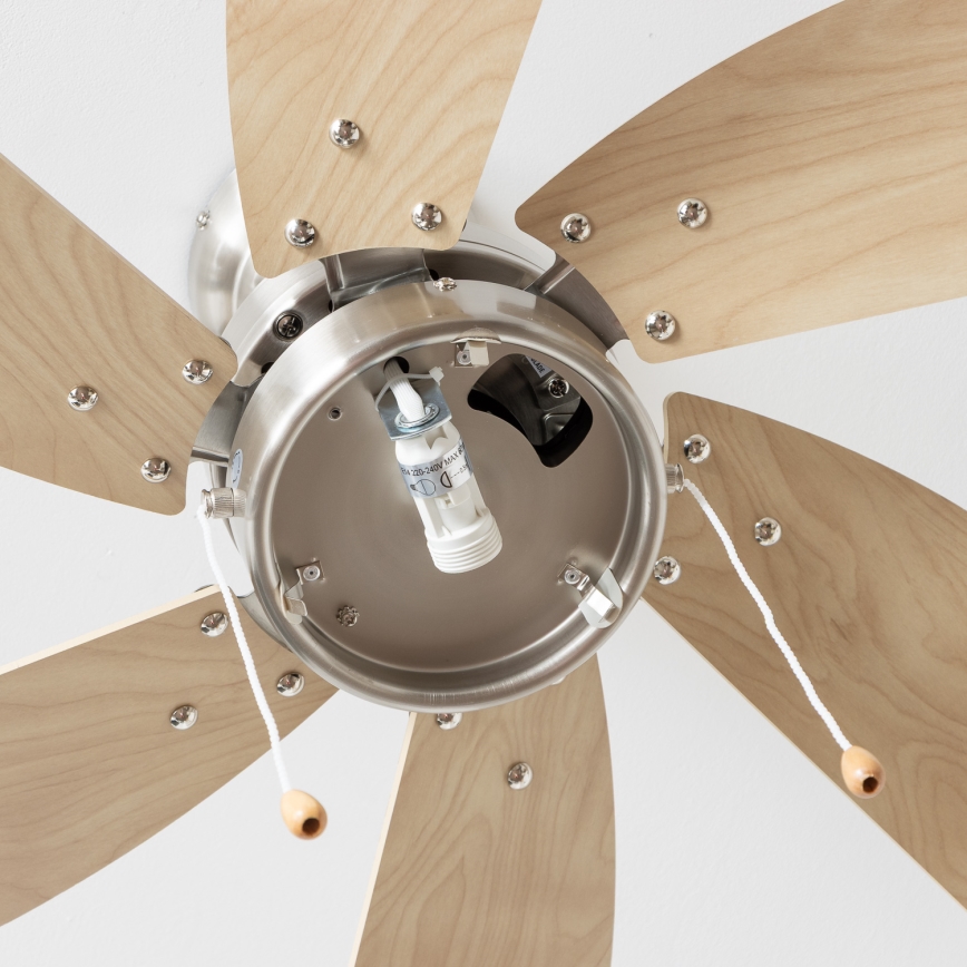 ZEVENTI - Ventilateur de plafond FAMARA 1xE14/60W/230V beige
