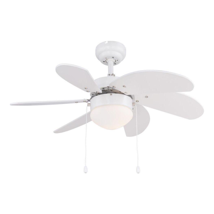 ZEVENTI - Ventilateur de plafond FAMARA 1xE14/60W/230V blanc