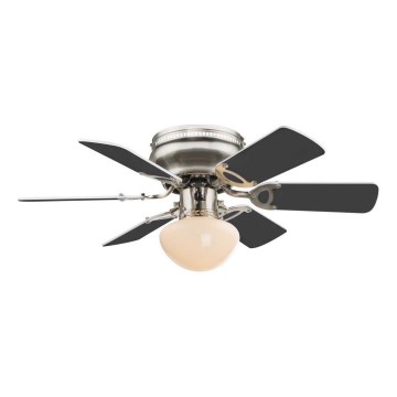 ZEVENTI - Ventilateur de plafond GALDANA 1xE27/60W/230V gris/blanc