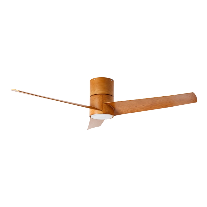 ZEVENTI - Ventilateur de plafond LED BARROSA LED/18W/230V 3000/4000/6000K Wi-Fi Tuya brun + télécommande
