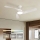 ZEVENTI - Ventilateur de plafond LED dimmable AERYS LED/24W/230V 3000/4000/6000K Wi-Fi Tuya blanc + télécommande