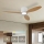 ZEVENTI - ventilateur de plafond LED dimmable VENTORA LED/24W/230V 3000/4000/6000K Wi-Fi Tuya blanc/chêne + télécommande
