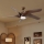 ZEVENTI - Ventilateur de plafond LED LUCCA LED/18W/230V 3000/4000/6000K Wi-Fi (Tuya) marron + télécommande