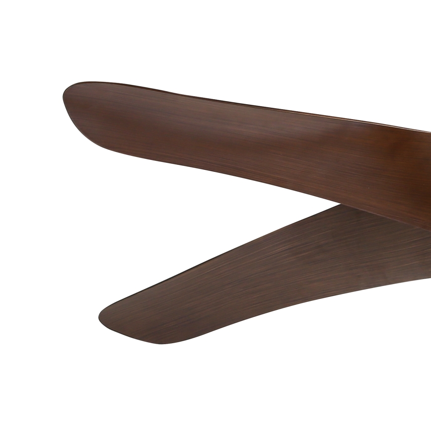 ZEVENTI - Ventilateur de plafond LED LUCCA LED/18W/230V 3000/4000/6000K Wi-Fi Tuya marron + télécommande