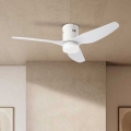 ZEVENTI - Ventilateur de plafond LED PADUA LED/18W/230V 3000-6000K Wi-Fi Tuya blanc + télécommande