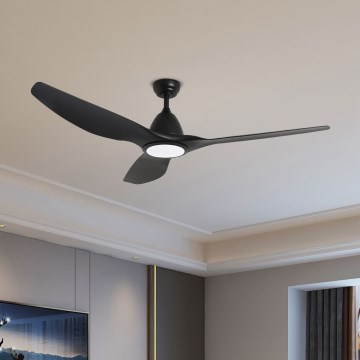 ZEVENTI - Ventilateur de plafond LED URBINO LED/20W/230V 3000/4000/6000K Wi-Fi Tuya, noir + télécommande