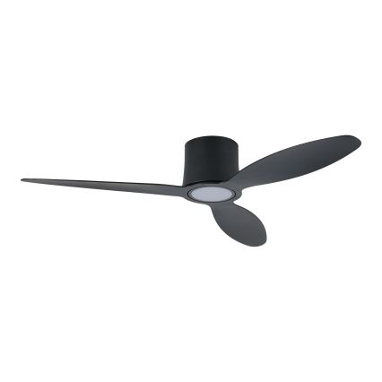 ZEVENTI - ventilateur de plafond LED dimmable VENTORA LED/24W/230V 3000/4000/6000K Wi-Fi Tuya noir + télécommande
