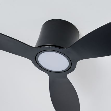 ZEVENTI - ventilateur de plafond LED dimmable VENTORA LED/24W/230V 3000/4000/6000K Wi-Fi Tuya noir + télécommande