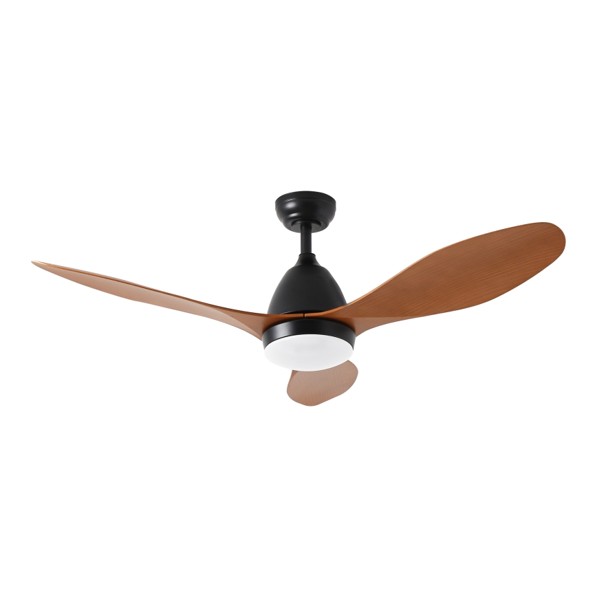 ZEVENTI - Ventilateur de plafond à intensité variable MURO LED/18W/230V 3000-6000K Wi-Fi Tuya noir + Télécommande