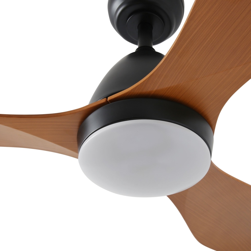 ZEVENTI - Ventilateur de plafond à intensité variable MURO LED/18W/230V 3000-6000K Wi-Fi Tuya noir + Télécommande