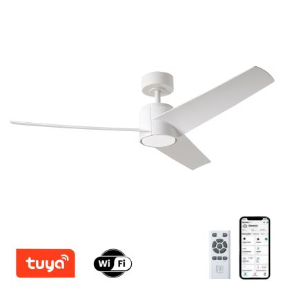 ZEVENTI - Ventilateur de plafond à intensité variable ORVIETO LED/18W/230V 3000-6000K Wi-Fi Tuya blanc + Télécommande