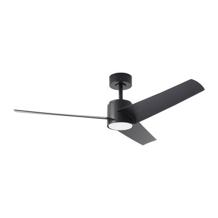 ZEVENTI - Ventilateur de plafond à intensité variable ORVIETO LED/18W/230V 3000-6000K Wi-Fi Tuya noir + Télécommande