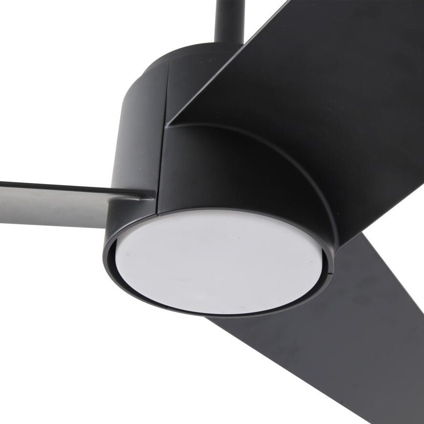 ZEVENTI - Ventilateur de plafond à intensité variable ORVIETO LED/18W/230V 3000-6000K Wi-Fi Tuya noir + Télécommande
