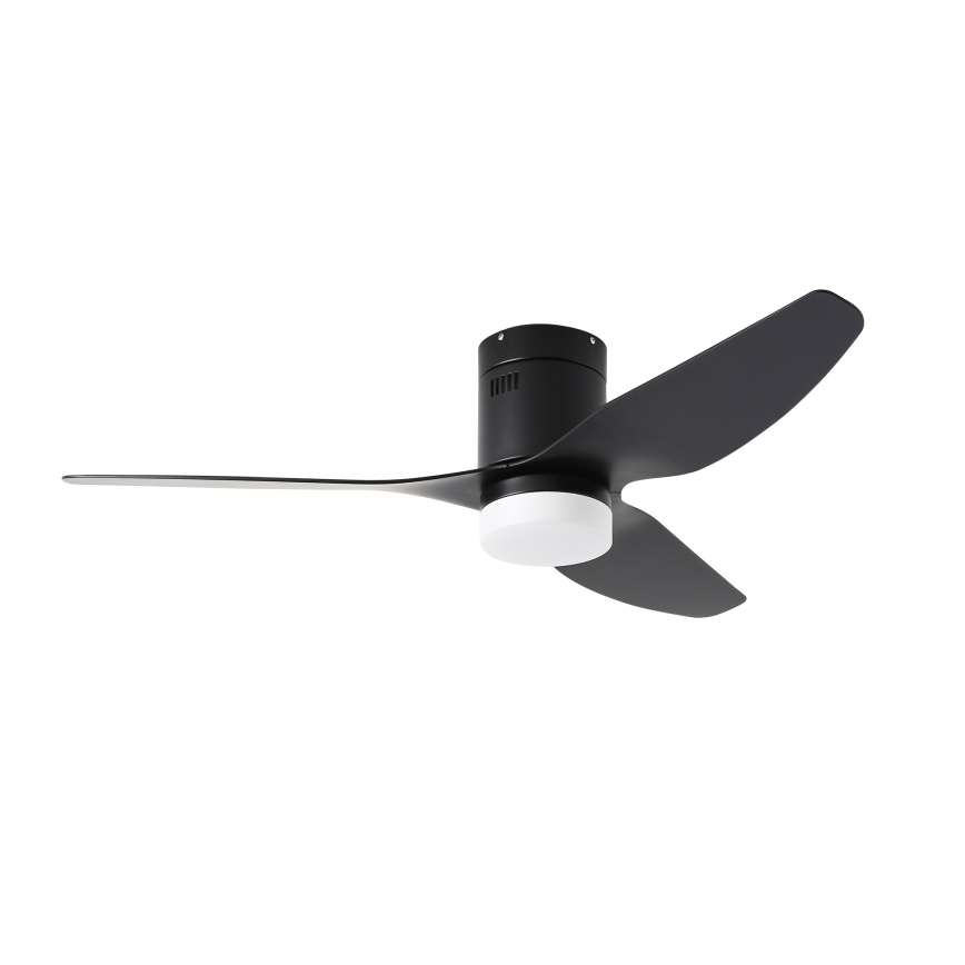 ZEVENTI - Ventilateur de plafond à intensité variable PADUA LED/18W/230V 3000-6000K Wi-Fi Tuya noir + Télécommande
