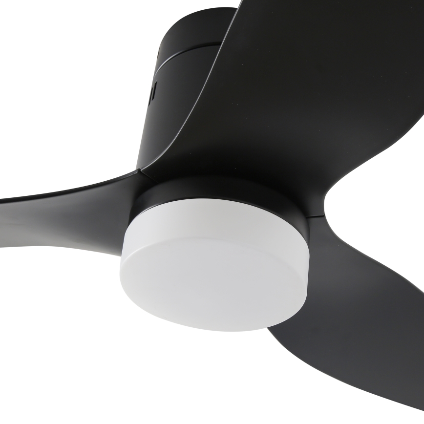 ZEVENTI - Ventilateur de plafond à intensité variable PADUA LED/18W/230V 3000-6000K Wi-Fi Tuya noir + Télécommande
