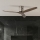ZEVENTI - Ventilateur de plafond SPELLO Wi-Fi Tuya chrome mat/chêne + Télécommande