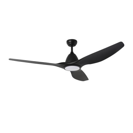 ZEVENTI - Ventilateur de plafond à intensité variable URBINO LED/20W/230V 3000-6000K Wi-Fi Tuya noir + Télécommande