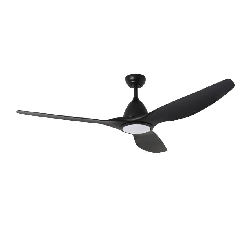 ZEVENTI - Ventilateur de plafond à intensité variable URBINO LED/20W/230V 3000-6000K Wi-Fi Tuya noir + Télécommande