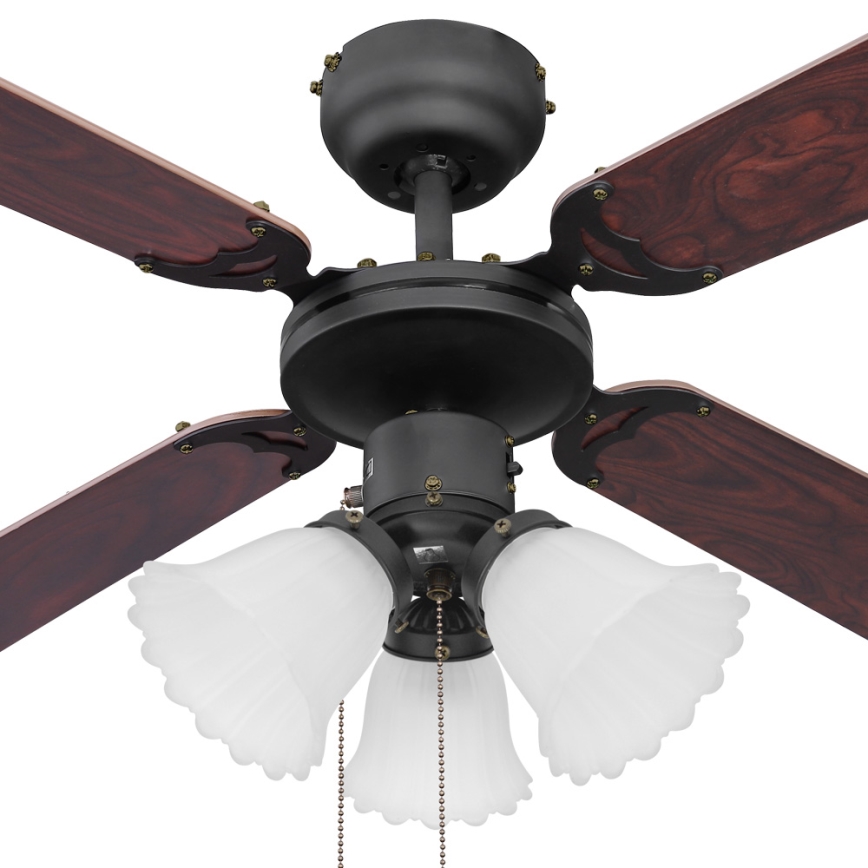 ZEVENTI - Ventilateur de plafond ZURRIOLA 3xE27/60W/230V