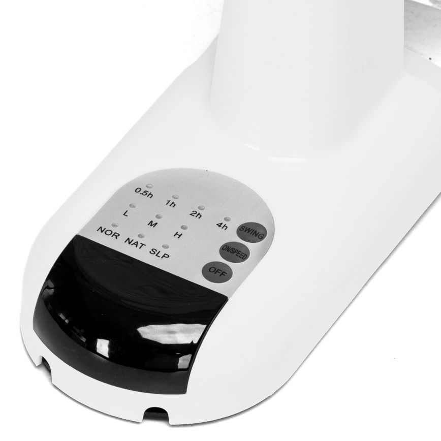ZEVENTI - Ventilateur mural FANNY 45 W / 230 V Ø 41 cm blanc + télécommande incluse