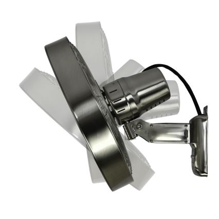 ZEVENTI - Ventilateur mural FREEZE 50W/230V d. 40 cm chrome mat + Télécommande