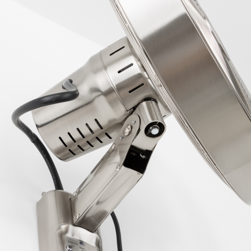 ZEVENTI - Ventilateur mural FREEZE 50W/230V d. 40 cm chrome mat + Télécommande