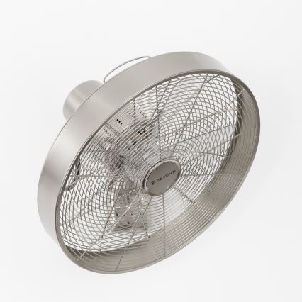 ZEVENTI - Ventilateur mural FREEZE 50W/230V d. 40 cm chrome mat + Télécommande