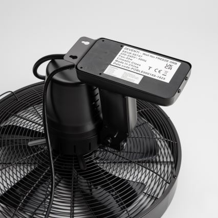 ZEVENTI - Ventilateur mural FREEZE 50W/230V d. 40 cm noir + Télécommande