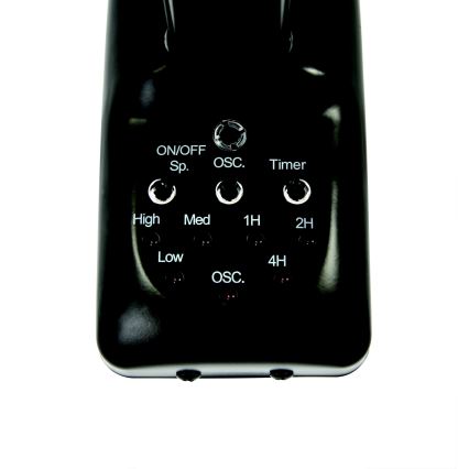 ZEVENTI - Ventilateur mural FREEZE 50W/230V d. 40 cm noir/marron + Télécommande