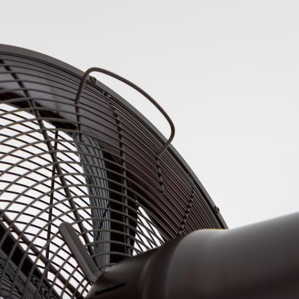 ZEVENTI - Ventilateur mural FREEZE 50W/230V d. 40 cm noir/marron + Télécommande