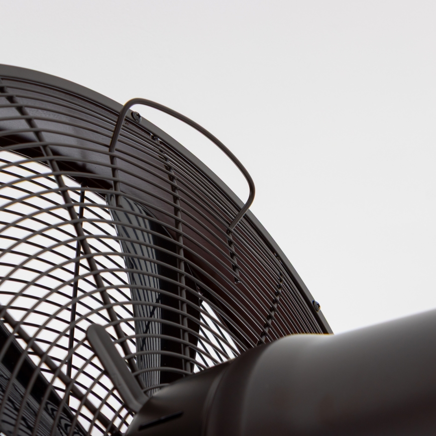 ZEVENTI - Ventilateur mural FREEZE 50W/230V d. 40 cm noir/marron + Télécommande