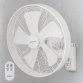 ZEVENTI - Ventilateur mural FREEZE 50W/230V Ø 45 cm blanc + télécommande