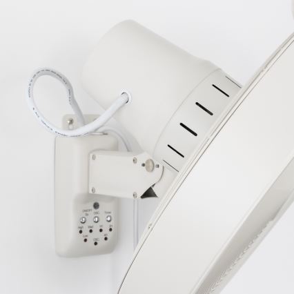 ZEVENTI - Ventilateur mural FREEZE 50W/230V Ø 45 cm blanc + télécommande