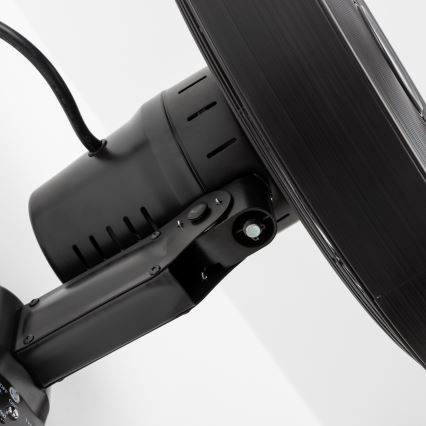 ZEVENTI - Ventilateur mural FREEZE 50W/230V Ø 45 cm noir + télécommande