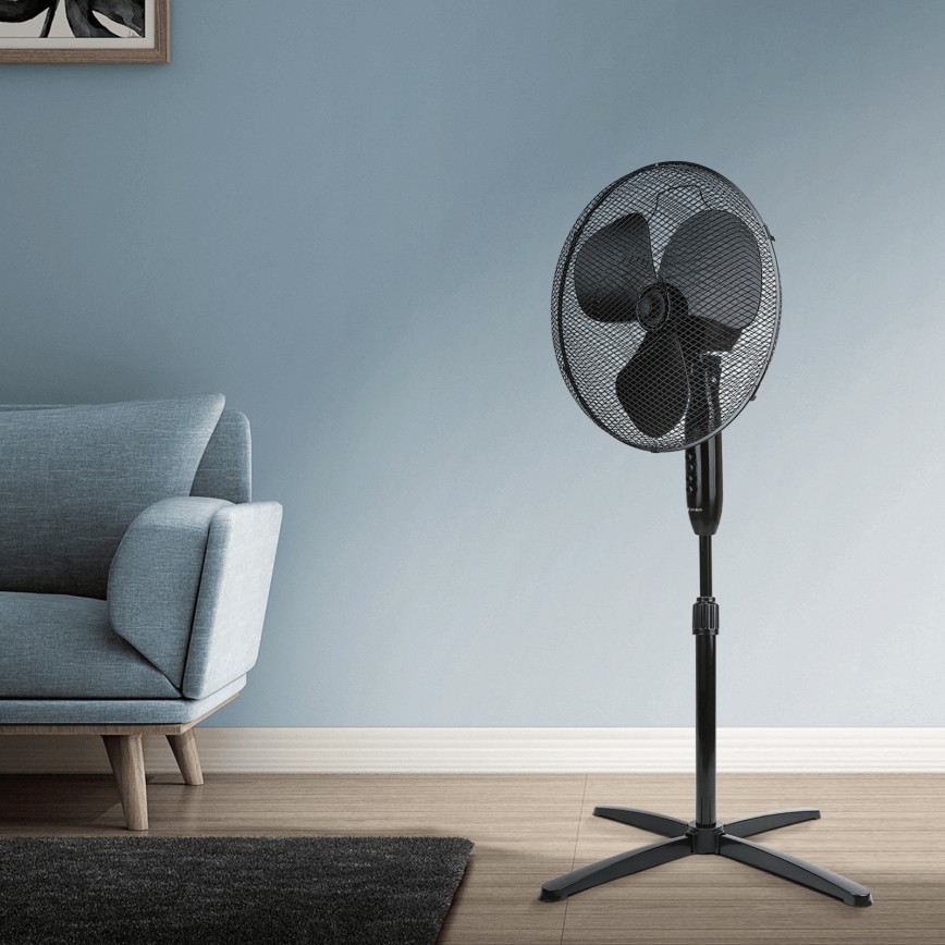 ZEVENTI - Ventilateur sur pied FLOW 40W/230V 120 cm noir