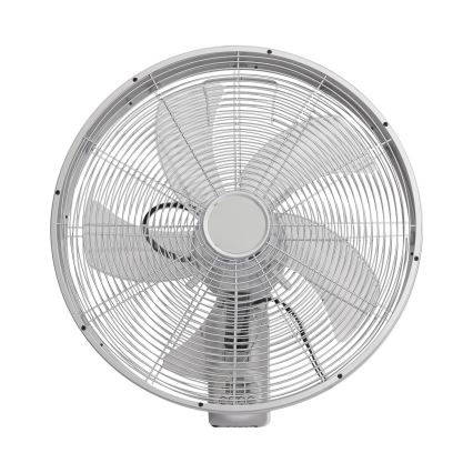 ZEVENTI - Wandventilator FANNY 50W/230V Ø 45 cm mat chroom + afstandsbediening