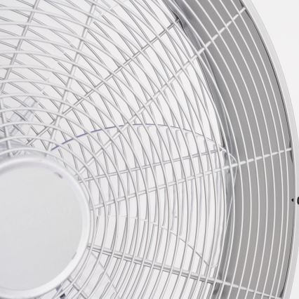 ZEVENTI - Wandventilator FANNY 50W/230V Ø 45 cm mat chroom + afstandsbediening
