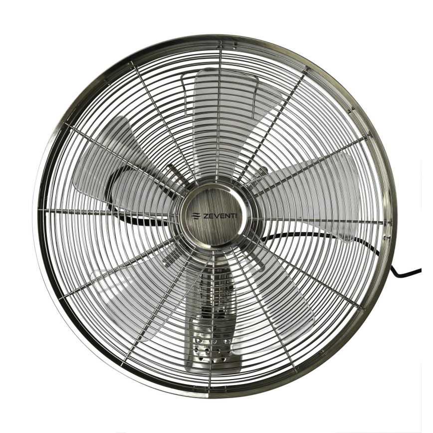 ZEVENTI - Wandventilator FREEZE 50W/230V diameter 40 cm mat chroom + afstandsbediening