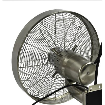 ZEVENTI - Wandventilator FREEZE 50W/230V diameter 40 cm mat chroom + afstandsbediening