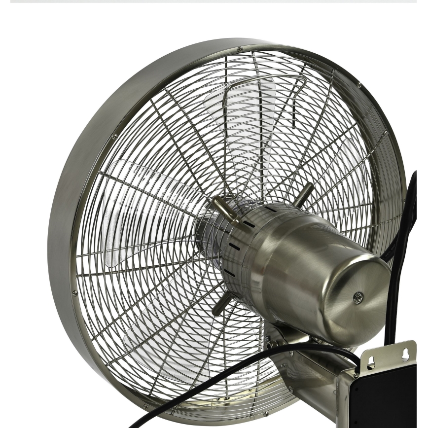 ZEVENTI - Wandventilator FREEZE 50W/230V diameter 40 cm mat chroom + afstandsbediening