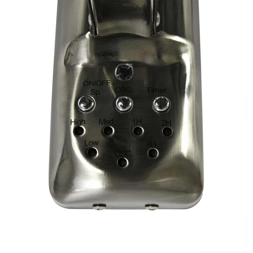 ZEVENTI - Wandventilator FREEZE 50W/230V diameter 40 cm mat chroom + afstandsbediening