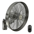ZEVENTI - Wandventilator FREEZE 50W/230V diameter 40 cm mat chroom + afstandsbediening