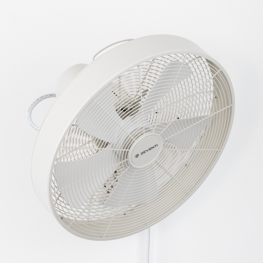 ZEVENTI - Wandventilator FREEZE 50W/230V diameter 40 cm wit + afstandsbediening
