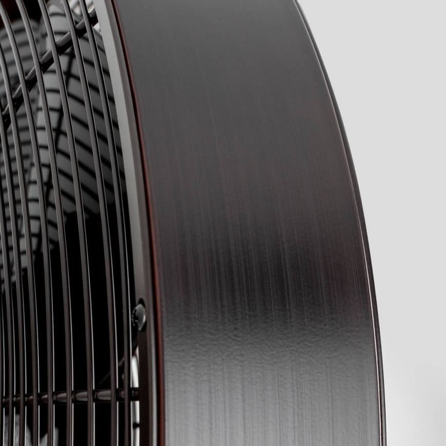 ZEVENTI - Wandventilator FREEZE 50W/230V diameter 40 cm zwart/bruin + afstandsbediening