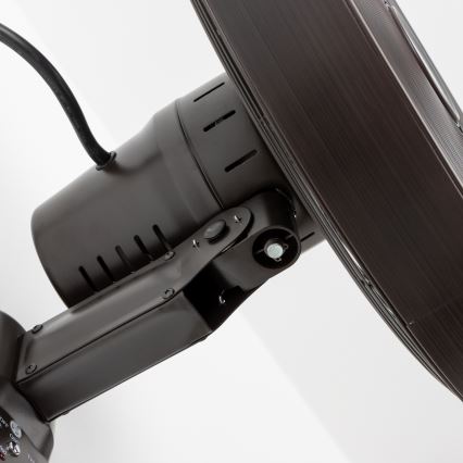 ZEVENTI - Wandventilator FREEZE 50W/230V diameter 40 cm zwart/bruin + afstandsbediening