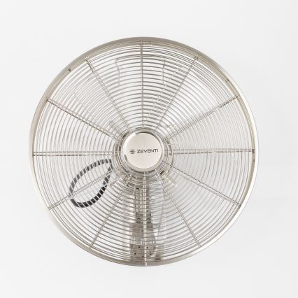 ZEVENTI - Wandventilator FREEZE 50W/230V Ø 45 cm mat chroom + afstandsbediening
