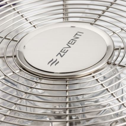ZEVENTI - Wandventilator FREEZE 50W/230V Ø 45 cm mat chroom + afstandsbediening