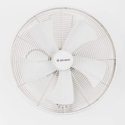 ZEVENTI - Wandventilator FREEZE 50W/230V Ø 45 cm wit + afstandsbediening